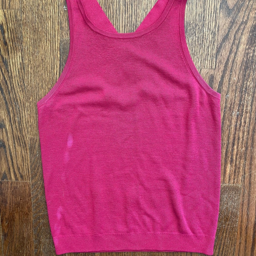 Cross cross knit tank